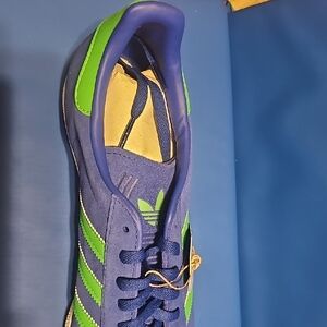 Adidas Vibrant Blue and Green Shoes